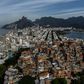Aerial view showing the Pavao-Pavaozinho favela surrounded by the neighbourhoods of Copacabana, Ipanema and Lagoa. A judge has banned police raids on favelas during the coronavirus pandemic