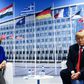 France has complained about the incident in which it says one of its ships was subjected to radar targeting by Turkish frigates; pictured July 11, 2018 are German Chancellor Angela Merkel (L) and US President Donald Trump (R) after a NATO summit  in Br...