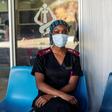 Nurse Nosipho Dlamini at the Charlotte Maxeke Hospital in Johannesburg which was swamped by patients last month