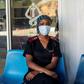 Nurse Nosipho Dlamini at the Charlotte Maxeke Hospital in Johannesburg which was swamped by patients last month