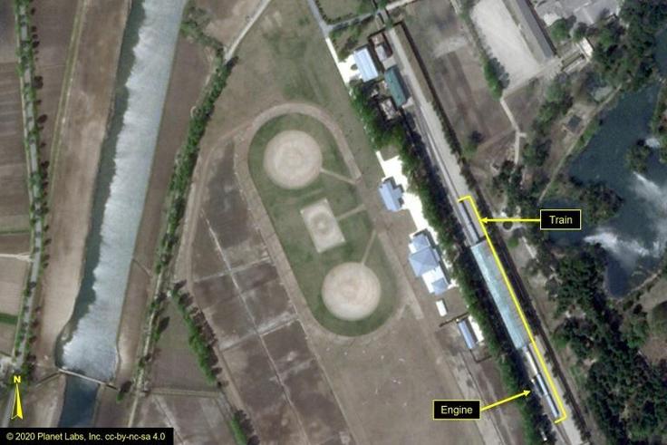 Satellite photos reviewed by the respected 38North website showed the train at a station reserved for the family of Kim Jong Un in Wonsan, but 38North cautioned the train's presence indicates nothing about his health