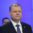 Lithuanian Prime Minister Saulius Skvernelis (pictured May 2019) said the country has decided to reinstate checks on its borders with Latvia and Poland, becoming the fifth nation to do so within the bloc's zone of free travel
