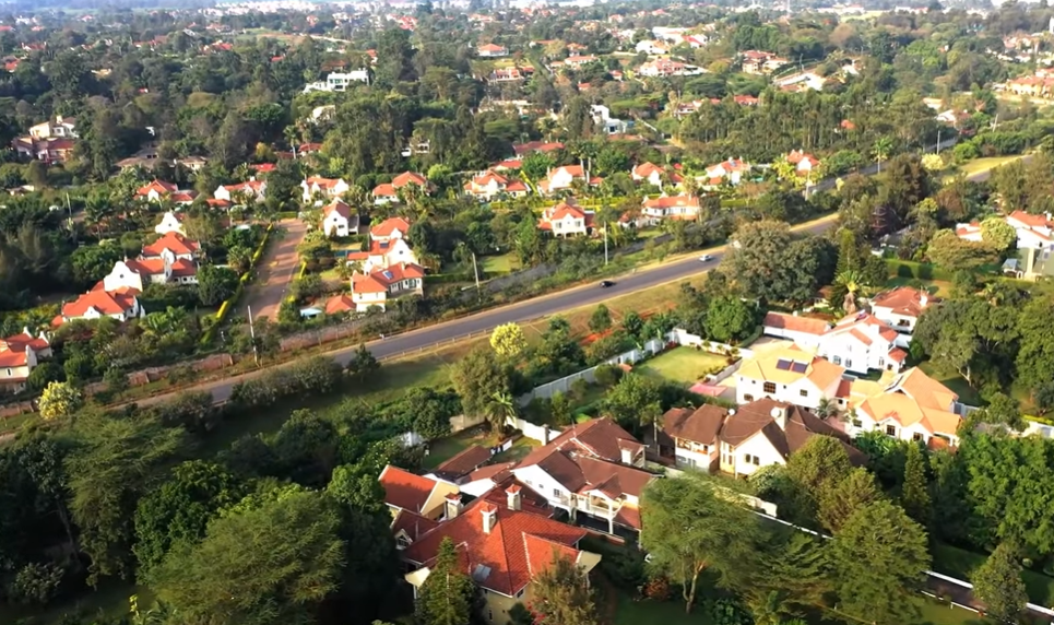 An aerial view of Runda Estate