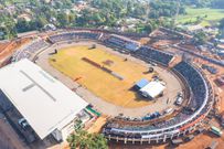 Aerial view during Madaraka Day Celebrations, Masinde Muliro Stadium Kanduyi, Bungoma County.