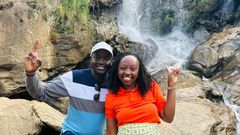 Kevin Kachapin with 1st Daughter Charlene Ruto