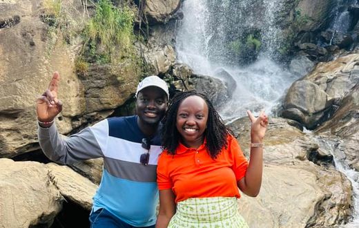 Kevin Kachapin with 1st Daughter Charlene Ruto