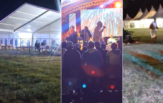 Glen Washington held his show at the Nakuru Athletics Club