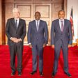 President William Ruto with CIA Director William J. Burns and NIS Director General Noordin Haji at State House, Nairobi on Monday October 28, 2024