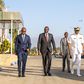 President William Ruto leaves for 23rd COMESA Summit flanked by Interior PS Raymond Omollo and CDF Charles Kahariri