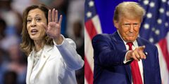 U.S Presidential candidates Kamala Harris and former President Donald Trump .AP Images