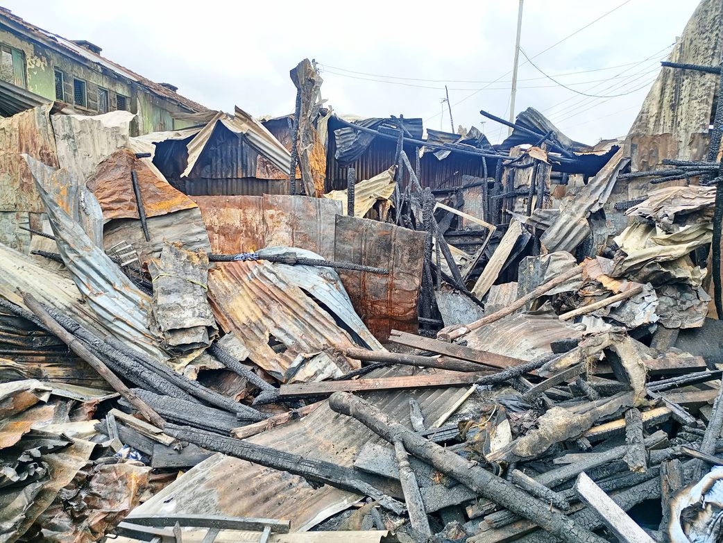 PHOTOS: Aftermath of Kamukunji fire which left 6 dead, 16 injured