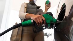 A car being fueled