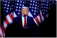 File photo: Republican presidential candidate Donald J. Trump addresses supporters at the Election Night watch party in West Palm Beach, Florida, USA, 06 November 2024. EPA/CRISTOBAL HERRERA-ULASHKEVICH