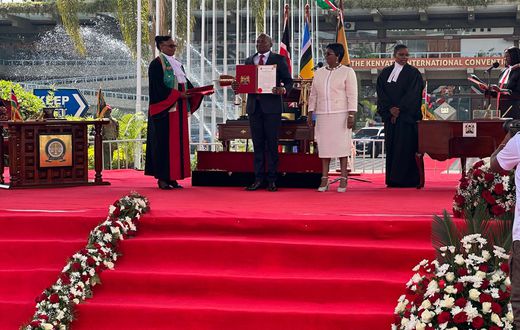 The swearing-in ceremony of Deputy President Kithure Kindiki was conducted by an all ladies team of Chief Justice Martha Koome, Chief Registrar of the Judiciary Winfridah Boyani Mokaya and Attorney General Dorcas Oduor.
