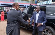 Former Deputy President Rigathi Gachagua and his spouse Pastor Dorcas Rigathi at PriestHood Fellowship Church in Kahawa West, Nairobi County.