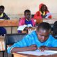 Students writing exams