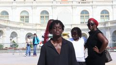 Jeridah Andayi with her children Victor and Neema