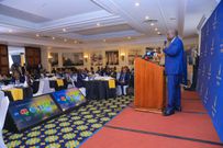 Kenya Power MD Joseph Siror presenting the company's full year results on October 29, 2024