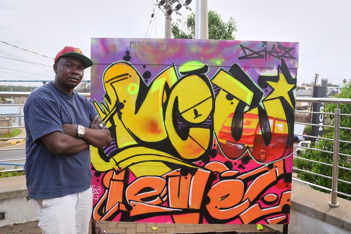 Kenyan graffiti artist Rigo Diaz