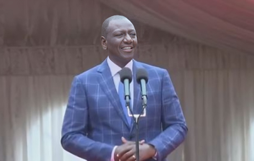 President William Ruto speaking in Embu during the consecration of Bishop Peter Kimani at the Embu Catholic Archdiocese on November 16.