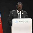 Prime cabinet Secretary Wycliffe Musalia Mudavadi gives a speech during the United Nations Climate Change Conference (COP29) in Baku on November 13, 2024