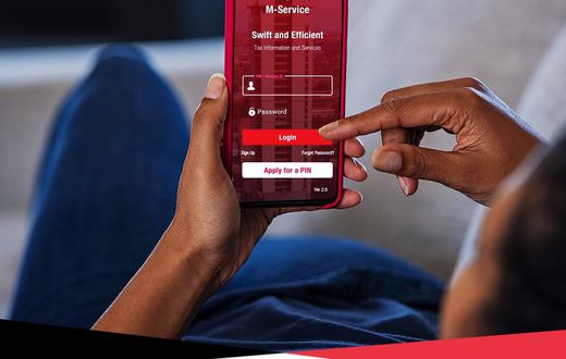 A person using KRA app