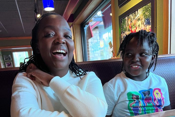 Media personality Jeridah Andayi with her daughters Neema