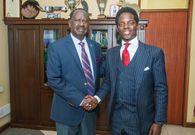 File image of Raila Odinga with Kasmuel McOure