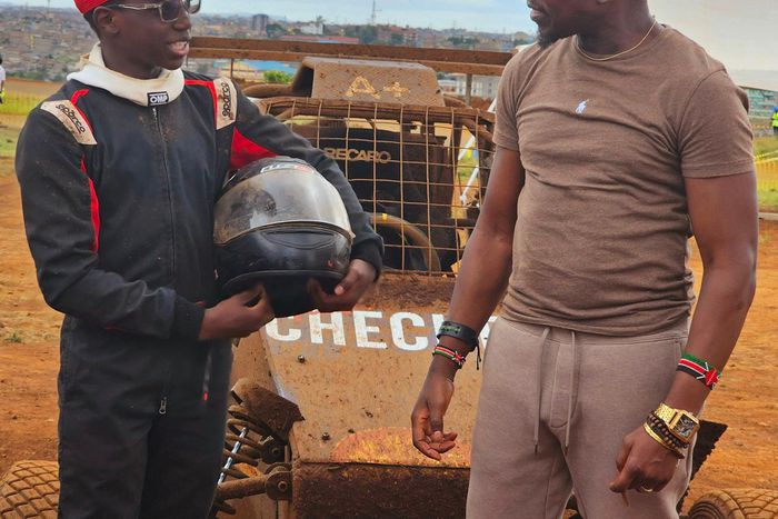 Ababu Namwamba celebrating his son