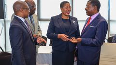 National Assembly Speaker Moses Wetangula with other speakers from East Africa countries