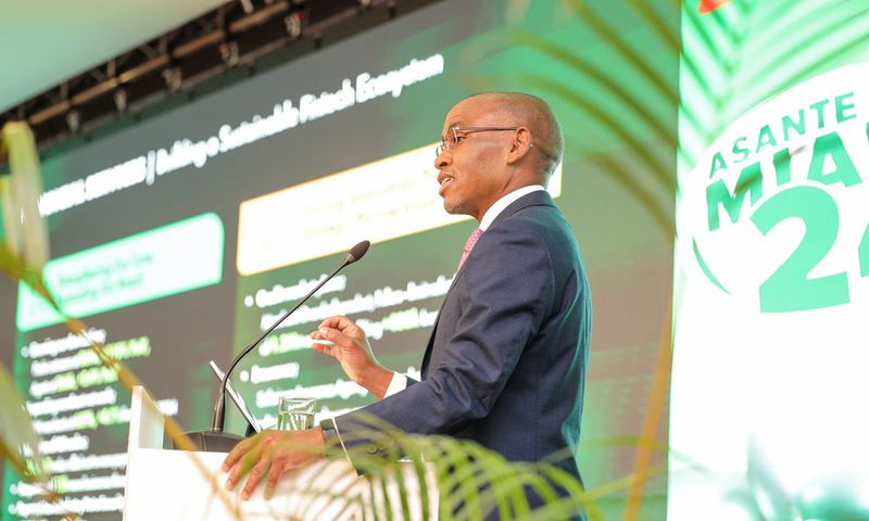 Safaricom CEO Peter Ndegwa during the company’s H1 2024 earnings presentation.