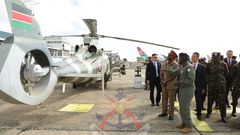 Lieutenant General David Tarus, Commander of the Kenya Army, officiated the commissioning of refurbished Z9 helicopters