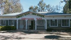 The administration Block at Shiners Boys High School. A KCSE candidate at the institution was stabbed to death by a colleague, with police launching a manhunt for the suspect who fled into hiding