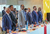 National Assembly Speaker Moses Wetangula with other speakers from East Africa countries