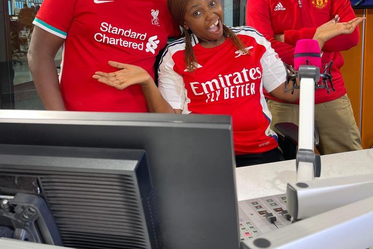 Carol Radull with Kieni Githinji and Roy Karuhize