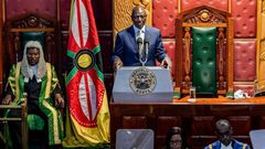 President William Ruto in a previous State of the Nation Address in parliament