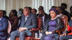Former President Uhuru Kenyatta with former First Lady Margaret Kenyatta