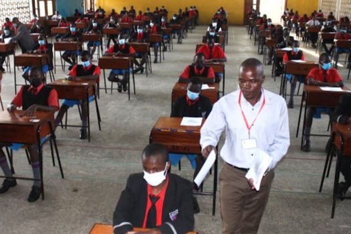 An invigilator invigilating KCSE exams
