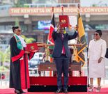 Attorney General Dorcas Oduor presiding over the swearing-in of Deputy President Kithure Kindiki
