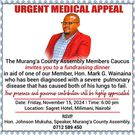 Murang'a MCA Mark Wainaina fundraiser