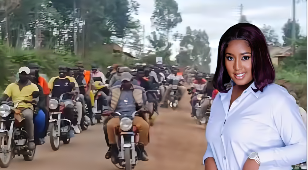Meru Boda boda riders honour late comedian Tabitha Gatwiri with heroic send-off
