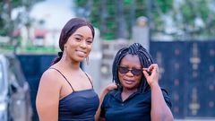 A past image of Irene Nekesa with her boss Diana Marua