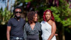 Diana Marua's, her hubby Bahati and nanny Josephine Kinuche