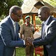File image of President William Ruto with Evans Kidero