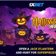 1xBet will make it rain money at Halloween: spin the slots and win up to €16,666!