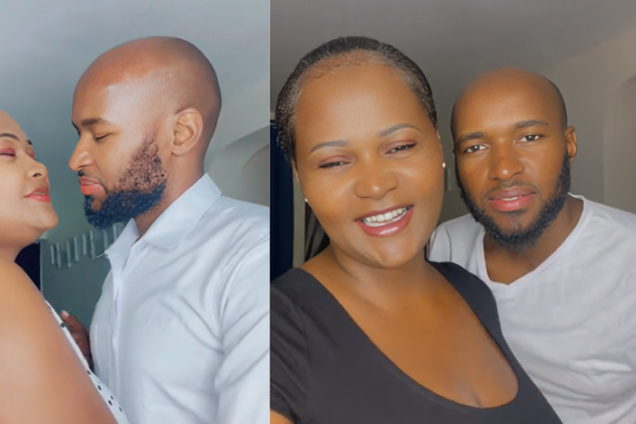 A screenshot images of TikToker Milly with her ex partner Zac 'daddy'