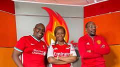 Carol Radull with Kieni Githinji and Roy Karuhize