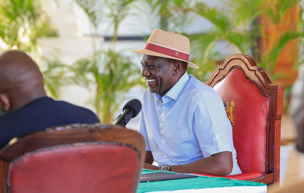 President William Ruto attends a meeting at State House, Nairobi