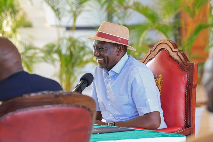 President William Ruto attends a meeting at State House, Nairobi
