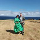 Stephanie Kiuna with her husband